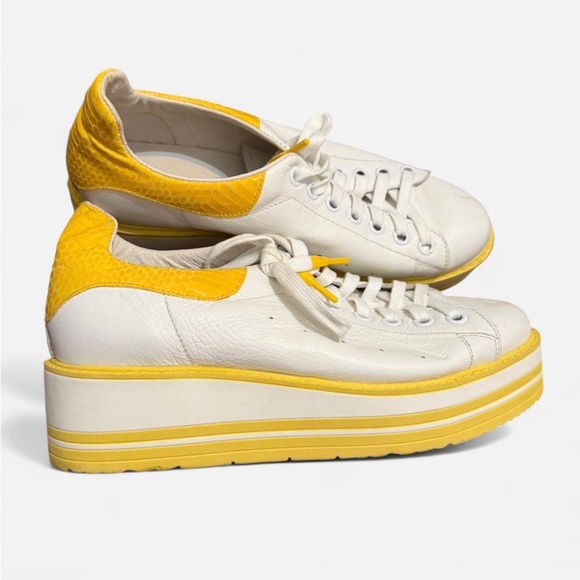 Nordstrom leather wedge sneakers - Picture 1 of 10